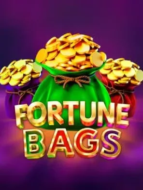 Portada del juego Fortune Bags: saco verde lleno de monedas doradas sobre fondo violeta