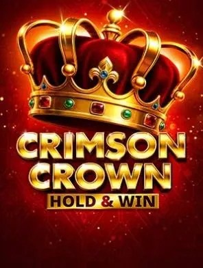 Portada del juego Crimson Crown Hold and Win: corona dorada con gemas sobre fondo rojo